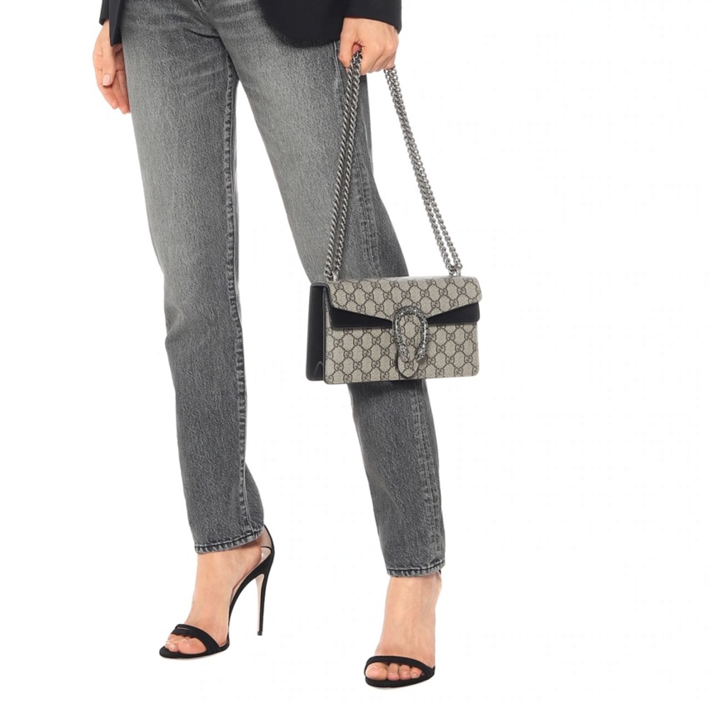 DIONYSUS RECTANGULAR BAG black suede - Picture 15 of 15